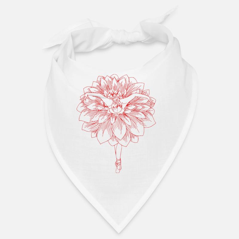 fleur danseuse rouge Bandana