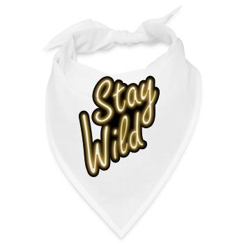Stay Wild - Bandana - Weiß - Vorne