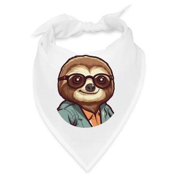 sloth geek - Bandana - Weiß - Vorne