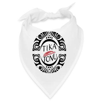 Tika Tonu Maori Design - Maori T-Shirt - Bandana - Weiß - Vorne