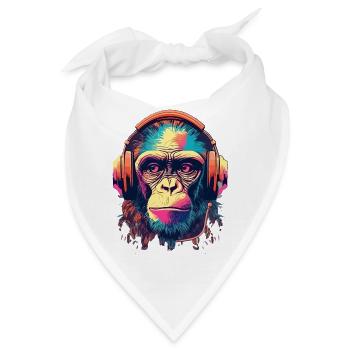 Monkey Beats - Bandana - Weiß - Vorne