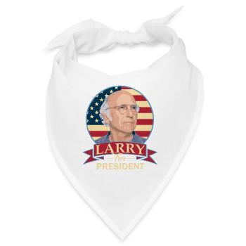 Larry For President - Bandana - Weiß - Vorne