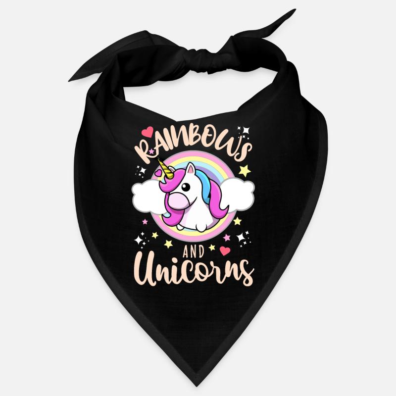 Arc-en-ciel et licorne Bandana