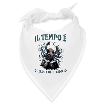 Il Tempo Quello Che Decido Io Strumento Schlagzeug - Bandana - Weiß - Vorne