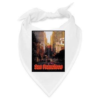 San Francisco city - Bandana - Weiß - Vorne