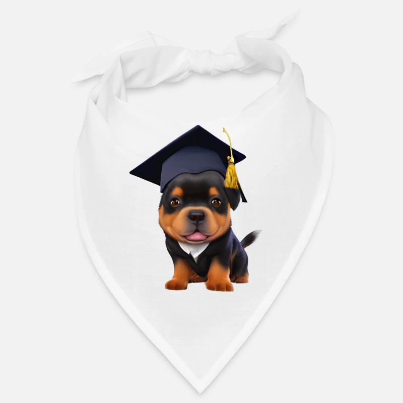 Bachelor Rottweiler Graduation Study Dogs Bandana