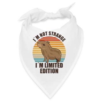 Capybara Zootier Design - Bandana - Weiß - Vorne