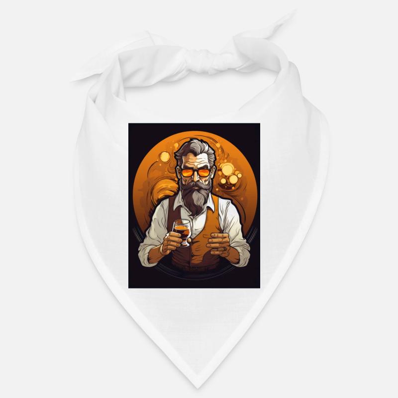 Whisky drinking bearded Gentleman Bandana