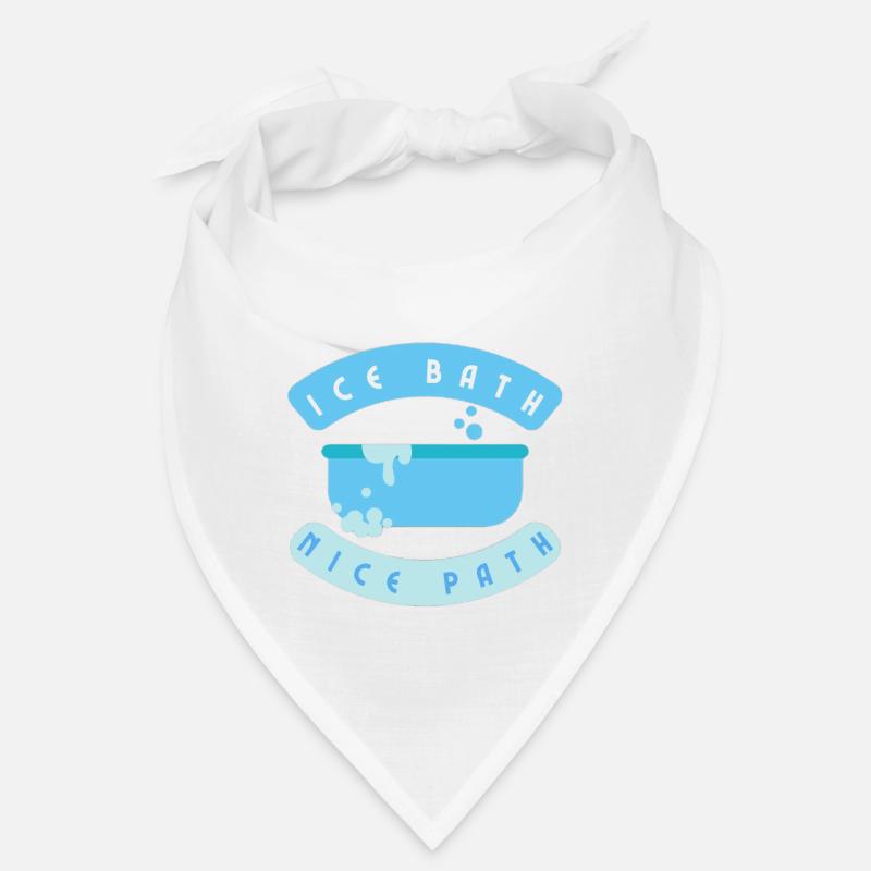 Ice Bath Nice Path - Bandana - white
