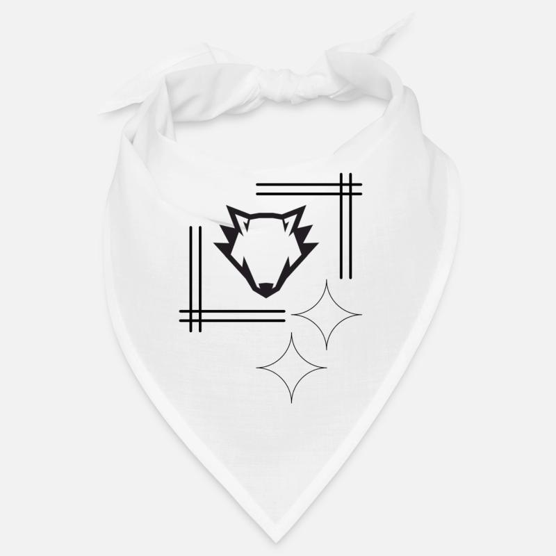 Huskie-Design - Bandana - Weiß