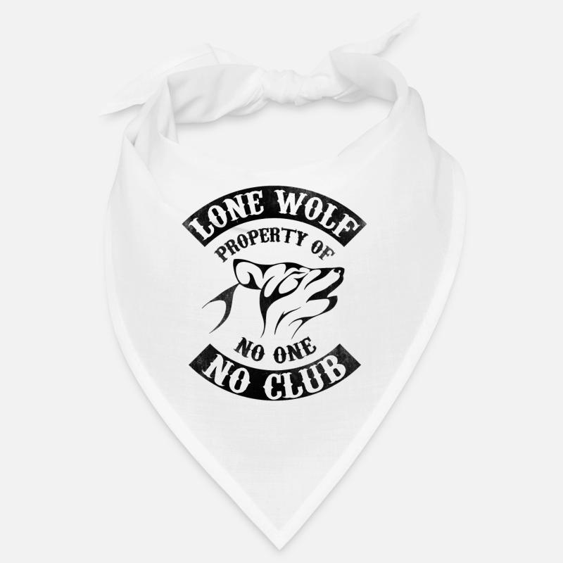 Motorcycle pattern - lone wolf Bandana