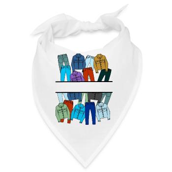 Jeans-Kleidungslogo - Bandana - Weiß - Vorne