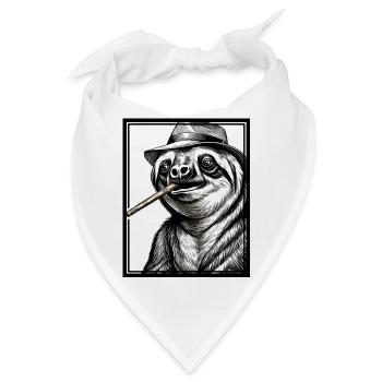 Sloth Noir - Bandana - Weiß - Vorne