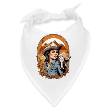 Western Lady - Bandana - Weiß - Vorne