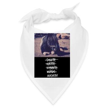 Donner Motto-Shirt - Bandana - Weiß - Vorne