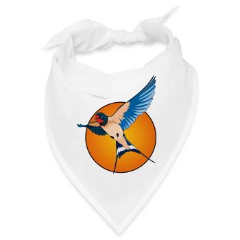 Schwalben 2 - Bandana - Weiß - Vorne