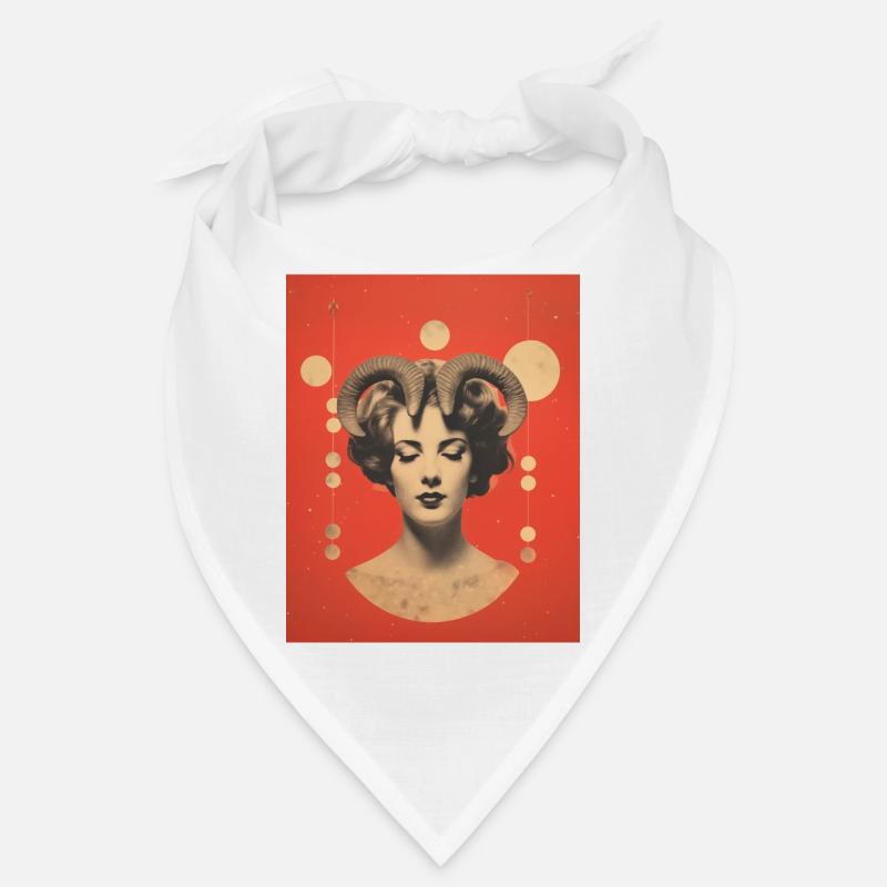 Widder Collage Kunst Astrologie Bandana