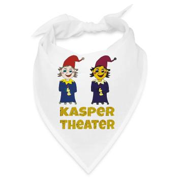 kaspertheater doppelt - Bandana - Weiß - Vorne