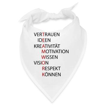 Teamwork - Bandana - Weiß - Vorne