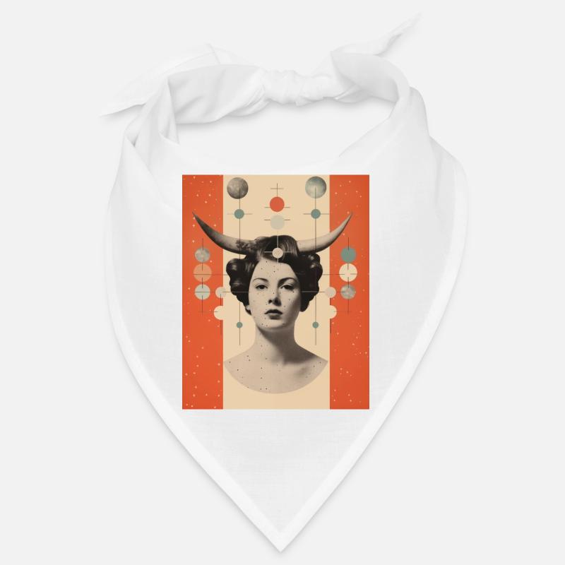 Steinbock Collage Kunst Astrologie Bandana