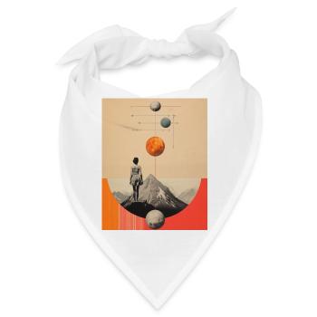 Klettern und sich etwas wünschen - Bandana - Weiß - Vorne