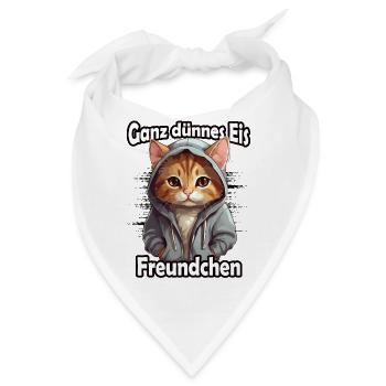 Ganz dünnes Eis Freundchen - Bandana - Weiß - Vorne