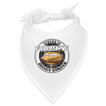 Leberkäs formte diesen Körper – Kultessen Humor - Bandana - Weiß - Vorne