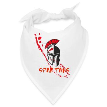 Helm Sparta und Blut 6 - Bandana - Weiß - Vorne