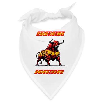 Das ist meine stolze Flagge Spanien - Bandana - Weiß - Vorne