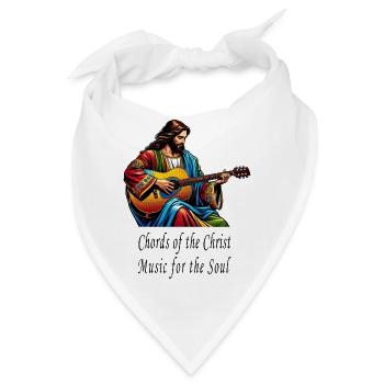 Akkorde des Christus Musik für die Seele Gitarre - Bandana - Weiß - Vorne