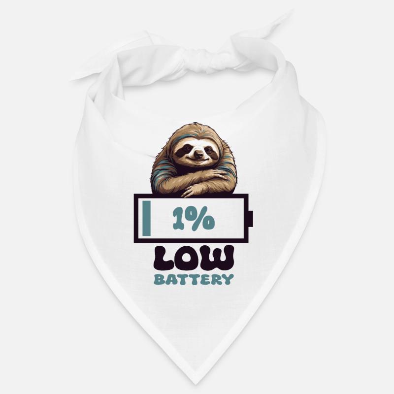 Faultier Leere Batterie Bandana