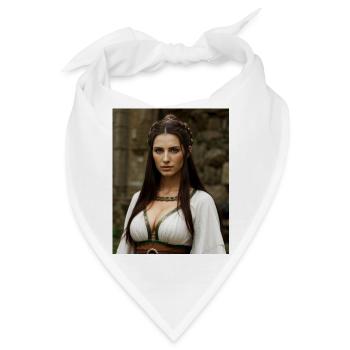 Keltiberische Frau - Bandana - Weiß - Vorne