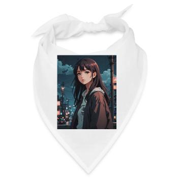 Lofi Girl Urban - Bandana - Weiß - Vorne