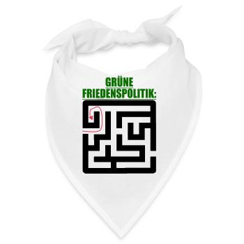 Witze Grüne Die Grünen Habeck Baerbock Partei Öko - Bandana - Weiß - Vorne