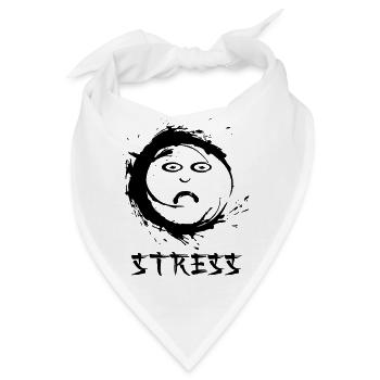 Enzo zen smiley Ensie Stress - Bandana - Weiß - Vorne