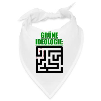 Witze Grüne Die Grünen Habeck Baerbock Partei Öko - Bandana - Weiß - Vorne
