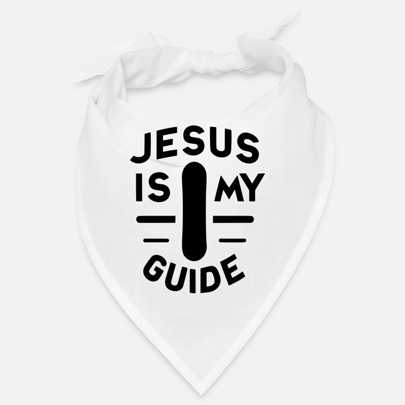 Jésus est mon guide - Snowboard - Bandana - blanc