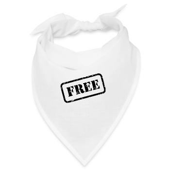 Free Freiheit - Bandana - Weiß - Vorne