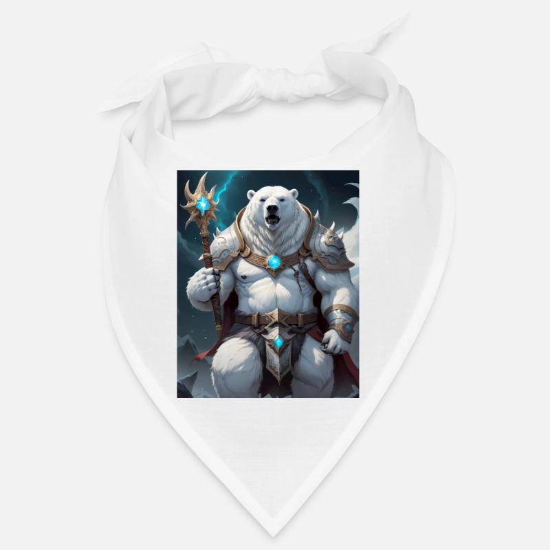 Ein monströses Ungetüm, ein Eisbär als Fantasie Bandana