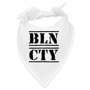 Berlin Souvenir Touristen Hauptstadt Metropole BLN - Bandana - Weiß - Vorne