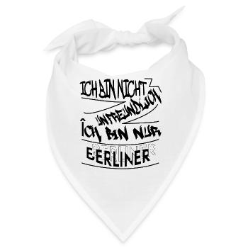 Berlin Souvenir Touristen Hauptstadt Metropole BLN - Bandana - Weiß - Vorne