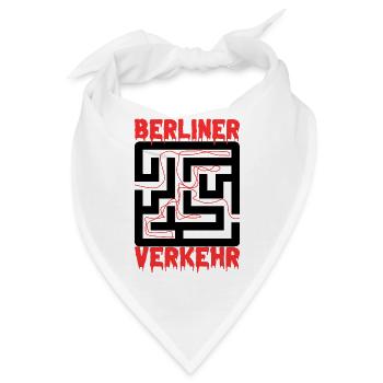 Berlin Souvenir Touristen Hauptstadt Metropole BLN - Bandana - Weiß - Vorne