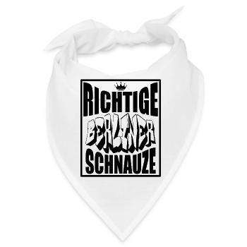 Berlin Souvenir Touristen Hauptstadt Metropole BLN - Bandana - Weiß - Vorne