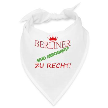 Berlin Souvenir Touristen Hauptstadt Metropole BLN - Bandana - Weiß - Vorne