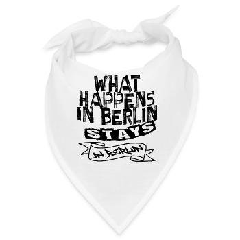 Berlin Souvenir Touristen Hauptstadt Metropole BLN - Bandana - Weiß - Vorne