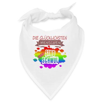 LGBTQ Trans Homosexuell Lesbisch Ehe für alle Bi - Bandana - Weiß - Vorne