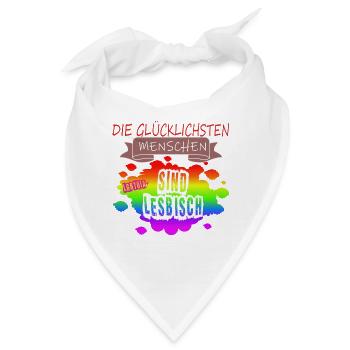 LGBTQ Trans Homosexuell Lesbisch Ehe für alle Bi - Bandana - Weiß - Vorne
