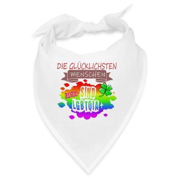 LGBTQ Trans Homosexuell Lesbisch Ehe für alle Bi - Bandana - Weiß - Vorne
