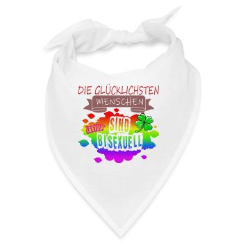 LGBTQ Trans Homosexuell Lesbisch Ehe für alle Bi - Bandana - Weiß - Vorne