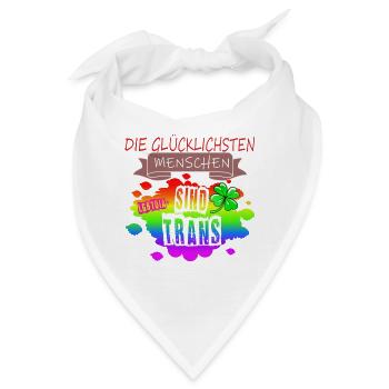 LGBTQ Trans Homosexuell Lesbisch Ehe für alle Bi - Bandana - Weiß - Vorne